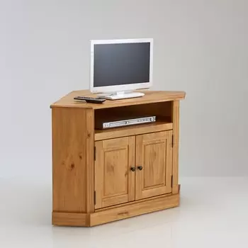Мебель для телевизора угловая из массива сосны, Authentic Style.