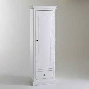 Шкаф высокий узкий из массива сосны, Authentic Style