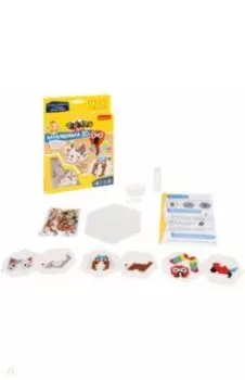 Аквамозаика 3D. 3 фигуры: кошка, собака, попугай