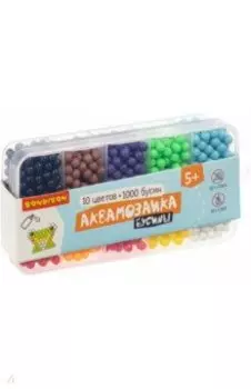 Аквамозаика бусины (10 цветов, 1000 шт) (ВВ4985)