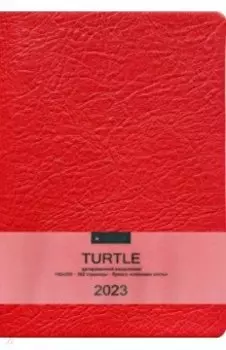 Ежедневник датированный Turtle, 2023 год. 176 листов, А5, красный