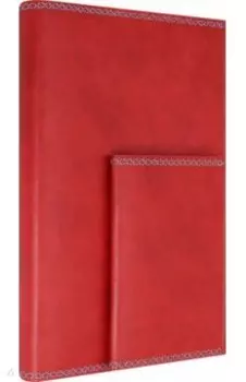 Ежедневник недатированный + обложка для паспорта "КРАСНЫЙ" (50374)