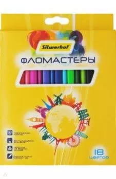 Фломастеры (18 цветов) Солнечная коллекция трехгранные (867225-18)