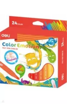 Фломастеры 24 цвета "Deli Color Emotion" (EC10820)
