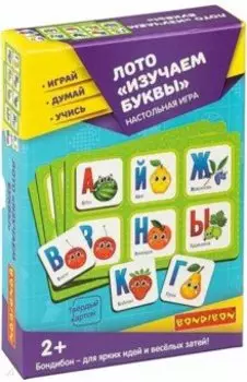 Игра настольная Лото "Изучаем буквы" (ВВ4869)