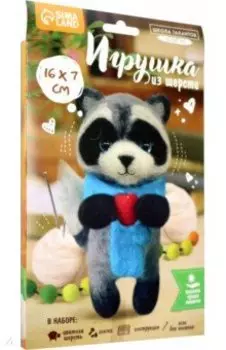 Игрушка из шерсти Енотик