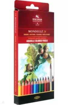 Карандаши акварельные Mondeluz Fruit, 24 цвета