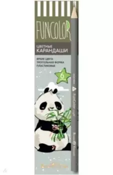 Карандаши цветные пластиковые FunColor, 6 цветов, в ассортименте