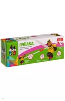 Каталка с ручкой Пчелка