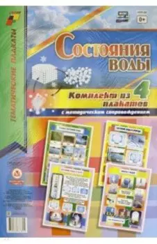 Комплект плакатов. Состояние воды. 4 штуки. ФГОС ДО