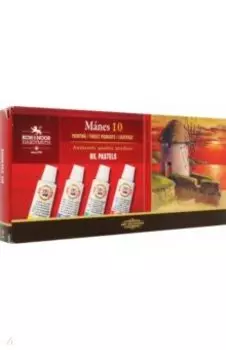 Краски масляные художественные Manes, в тюбиках, 10 цветов