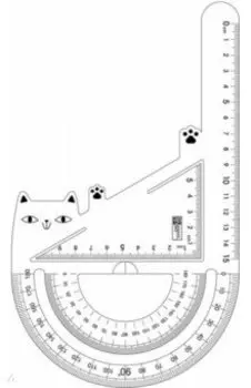 Линейка "3 в 1. Кот" (56312)