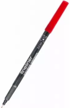 Линер Fineliner, красный темный