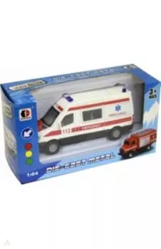 Микроавтобус "Скорая помощь", 1:64 (WE-B2170)