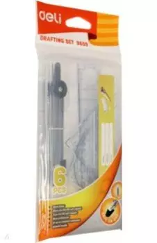 Набор для черчения Deli, 6 предметов (E9609)