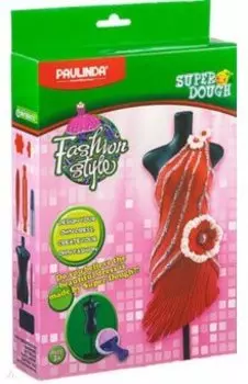 Набор для лепки из теста Fashion style, с манекеном и массой, красный