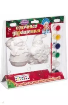 Набор "Елочные украшения. Снеговички" (2 штуки) (ВВ1601)