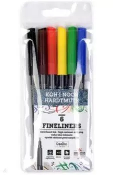 Набор линеров Fineliners, 6 цветов