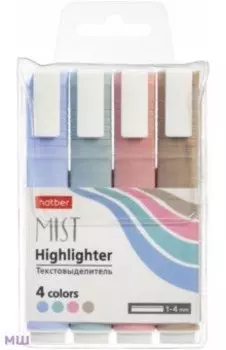 Набор текстовыделителей Mist, 4 штуки