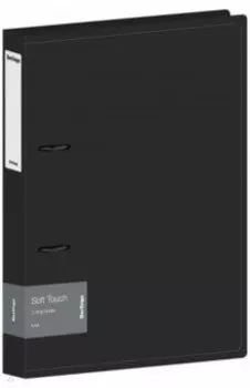 Папка на 2 кольцах Soft Touch, черная