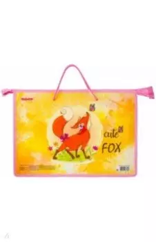 Папка на молнии А4 с ручками "FOX" (229114)