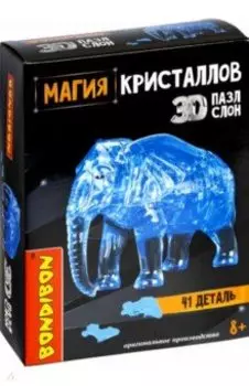 Пазл 3D. Магия кристаллов Слон, 41 деталь