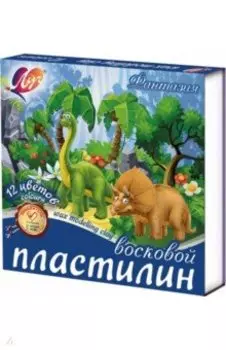 Пластилин восковой Фантазия, 12 цветов, со стеком