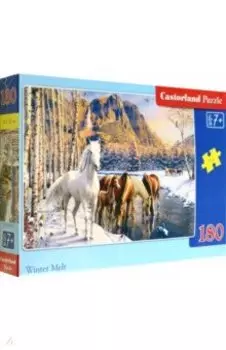 Puzzle-180 Зимний водопой