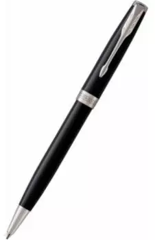Ручка шариковая автоматическая Sonnet Black Lacquer CT, черная