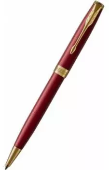 Ручка шариковая автоматическая Sonnet Intense Red GT, черная