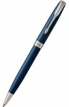 Ручка шариковая автоматическая Sonnet Subtle Blue CT, черная