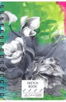 Скетчбук Flower, А5, 60 листов