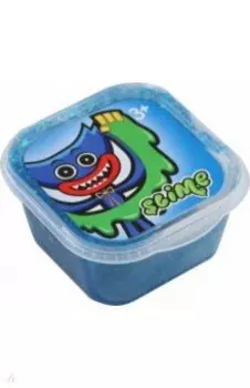 Slime, синий с блестками