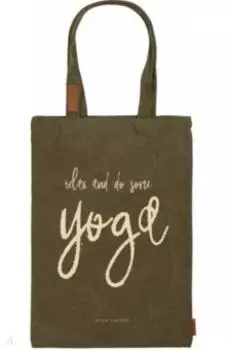 Сумка-шоппер с карманом. Yoga