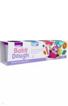 Тесто для лепки Baby Dough, 4 цвета