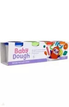 Тесто для лепки Baby Dough, 4 цвета