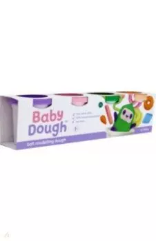 Тесто для лепки Baby Dough, 4 цвета