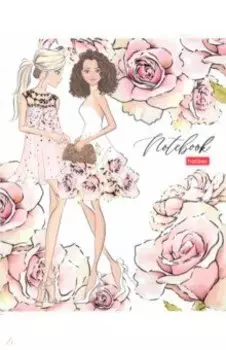 Тетрадь Fashion Girl, 48 листов, клетка, в ассортименте