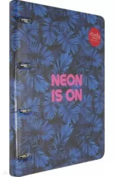 Тетрадь общая на кольцах "Neon tropics" (120 листов, А4, клетка) (N1823)