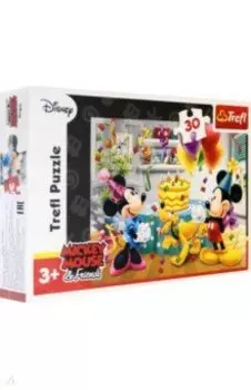 Trefl. Puzzle-30 MIDI. Торт на день рождения Микки
