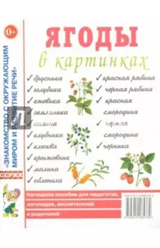 Ягоды в картинках. Наглядное пособие для педагогов, логопедов, воспитателей и родителей