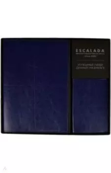 Записная книжка + обложка для паспорта "Сариф, синий" (120 листов, А5+) (52907)