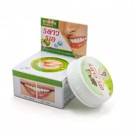 5 Star Cosmetic Травяная зубная паста с экстрактом Кокоса 25г