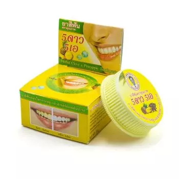 5 Star Cosmetic Травяная зубная паста с экстрактом Ананаса 25г