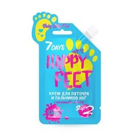 7Days HAPPY FEET Крем для пяточек и пальчиков с маслами Ши и Мяты 25г