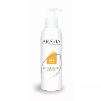 Aravia Гель для обработки кожи перед депиляцией с экстрактами алоэ вера и ромашки 320мл