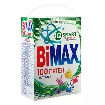 Bimax Порошок стиральный Автомат 100 пятен COMPACT 4000г т/у