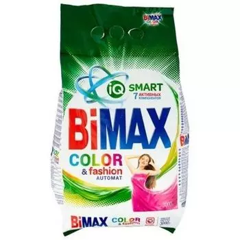 Bimax Стиральный порошок 3000г автомат Color&amp;Fashion м/у