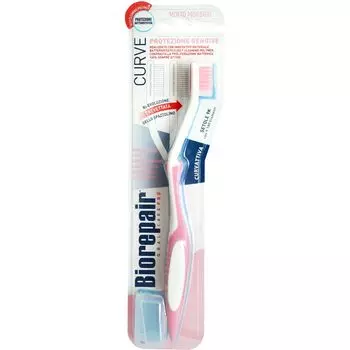 Biorepair Curve Protezione Gengive Зубная щетка изогнутая для защиты десен