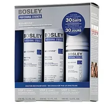 Bosley Система СИНЯЯ для истонченных НЕОКРАШЕННЫХ волос (шампунь,кондиционер,уход)